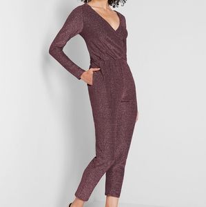 ModCloth Shine Away Sparkle Jumpsuit in Pink